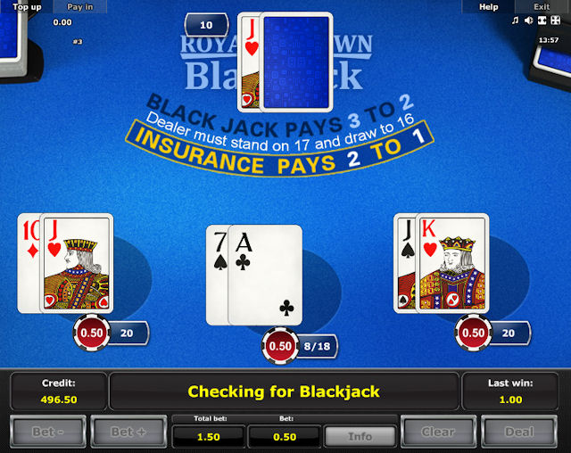 Nettspillet Royal Crown Blackjack gratis